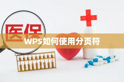 WPS如何使用分页符